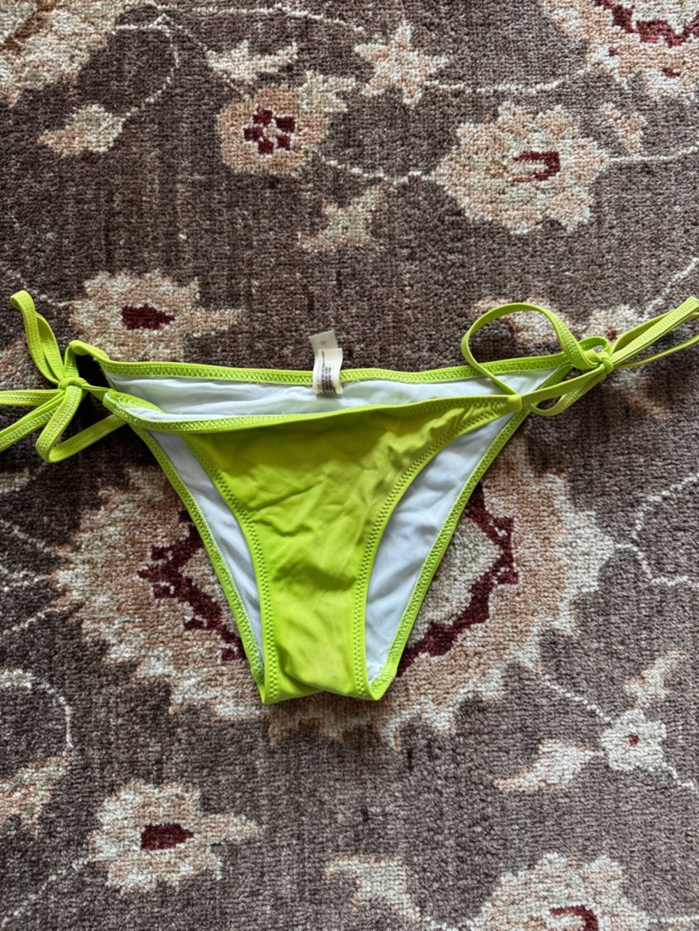 SOLID & STRIPED Lime Green Tie-Side Bikini Bottom